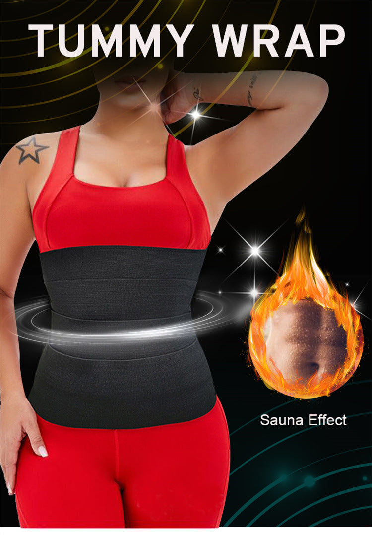 Hook & Loop Strap Yoga Fat Reduction Postpartum Belly Band